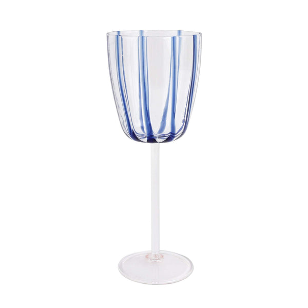 An image of Vietri Nuovo Stripe Wine Glass