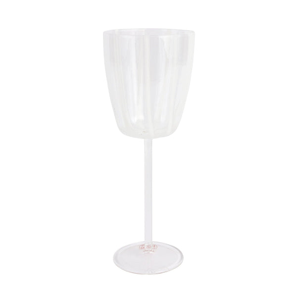 An image of Vietri Nuovo Stripe Wine Glass