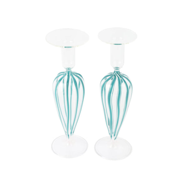 An image of Vietri Nuovo Stripe Candlesticks