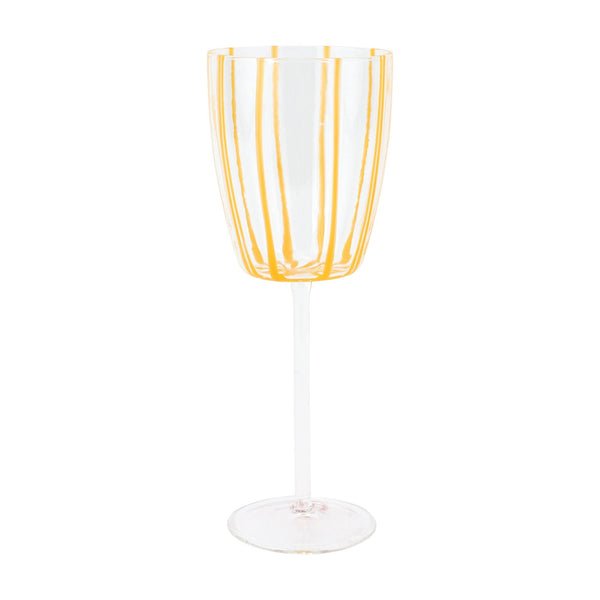 An image of Vietri Nuovo Stripe Wine Glass