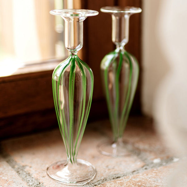 An image of Vietri Nuovo Stripe Candlesticks