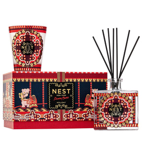Nest Fragrances Pierre Marie Holiday Candle & Reed Diffuser 2PC Seasonal Gift Set