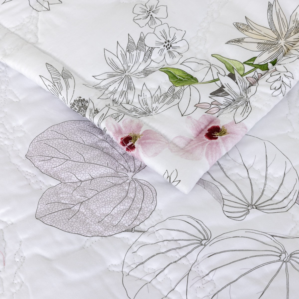 Yves Delorme Orchidee Quilted Coverlet