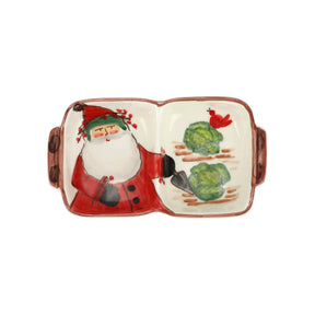 Vietri Old St. Nick Two Part Server
