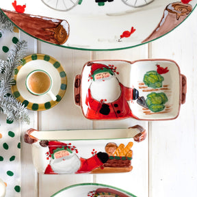 Vietri Old St. Nick Two Part Server