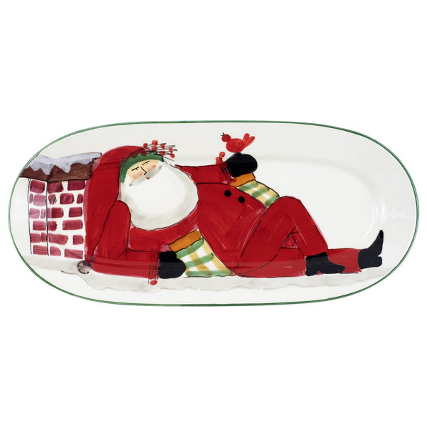 An image of Vietri Old St. Nick Small Oval Platter