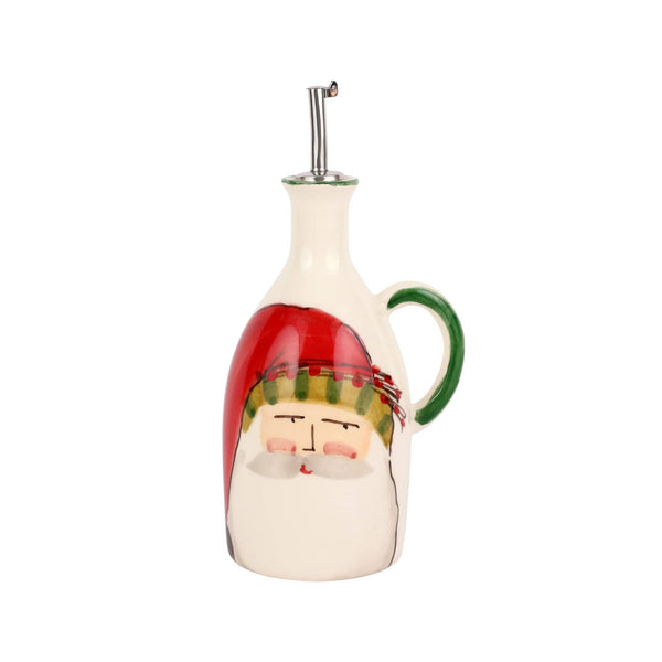 An image of Vietri Old St. Nick Olive Oil Bottle