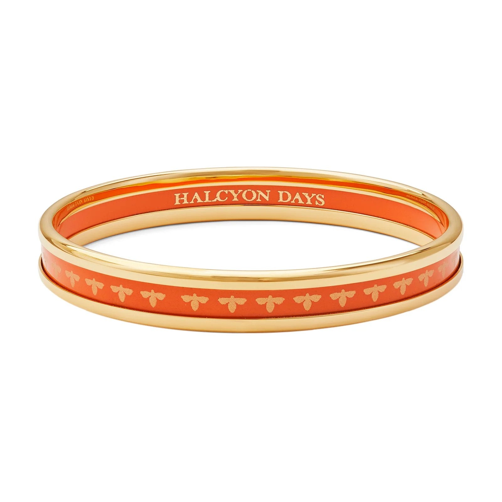 An image of Halcyon Days Skinny Bee Enamel Bangle