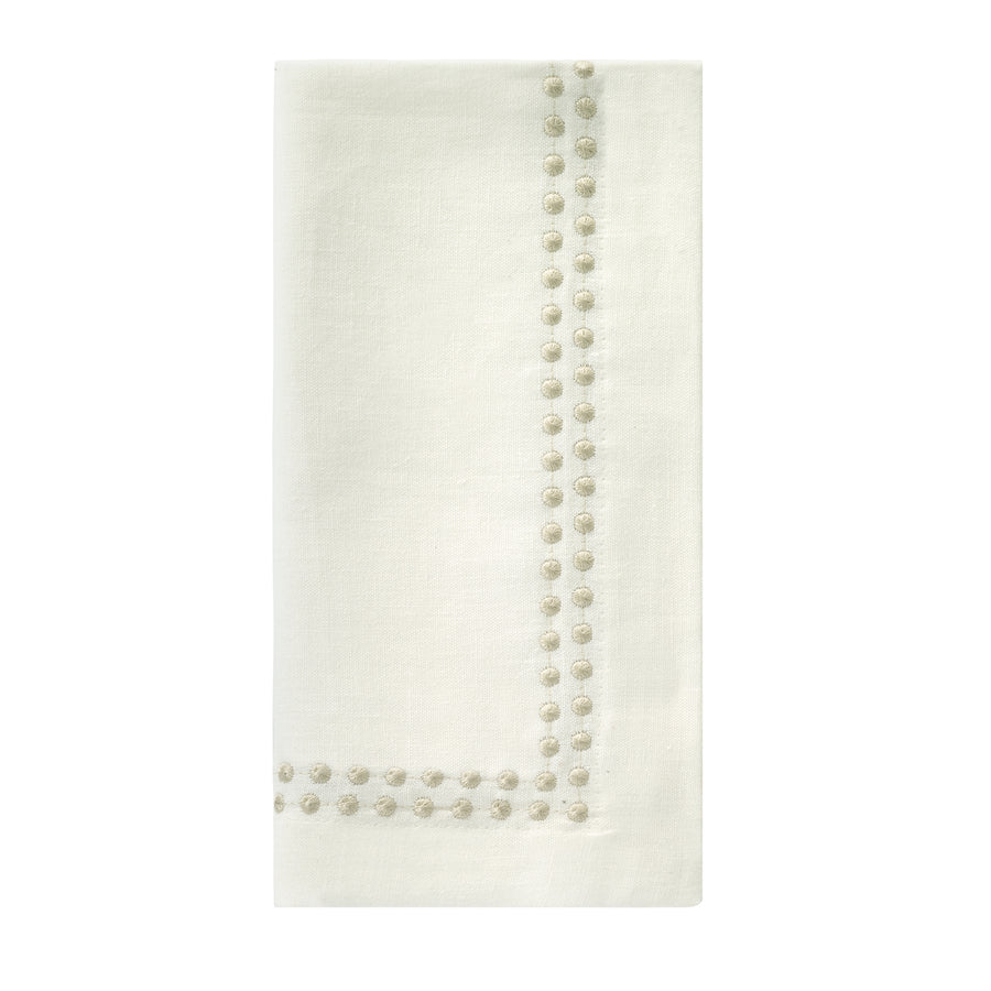 An image of Bodrum Pearls Set of 4 Dinner Napkin
