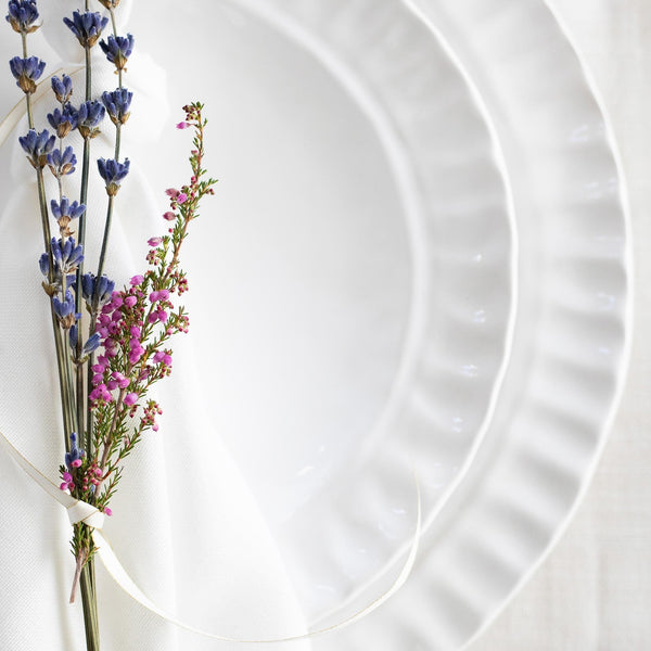 An image of Vietri Pietra Serena Dinner Plate