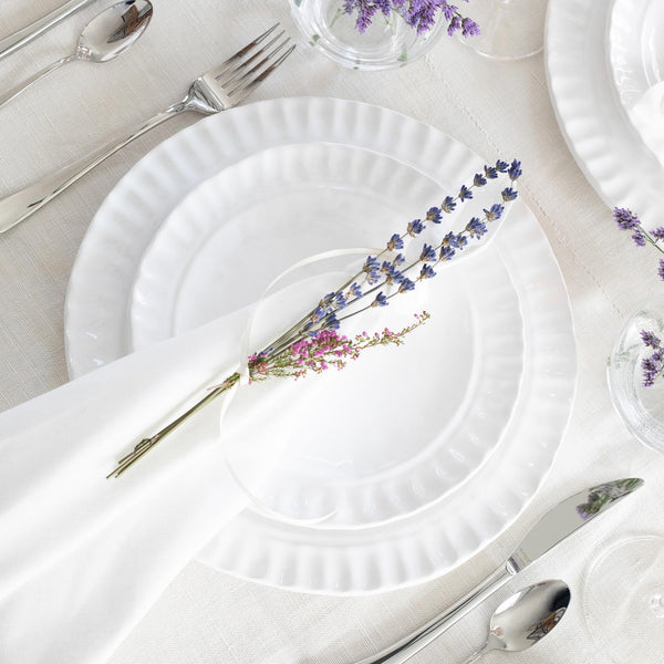 An image of Vietri Pietra Serena Dinner Plate