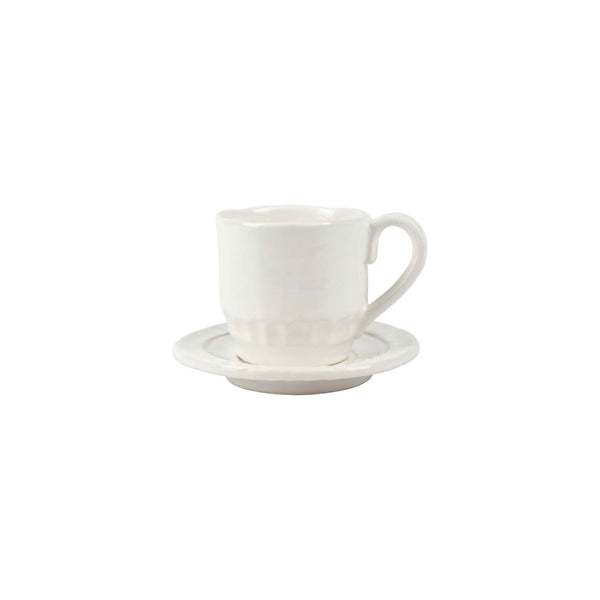 An image of Vietri Pietra Serena Espresso Cup & Saucer