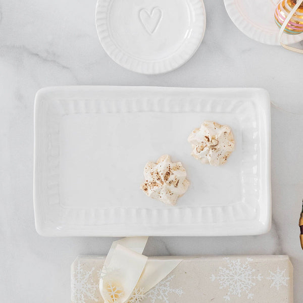 An image of Vietri Pietra Serena Rectangular Tray