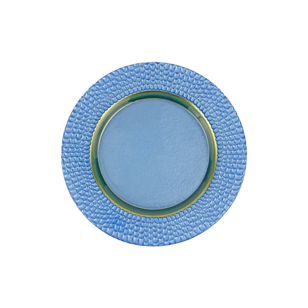 An image of Vietri Pelli Glass Salad Plate
