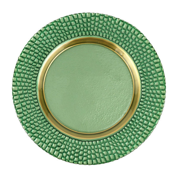 An image of Vietri Pelli Glass Charger