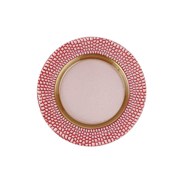 An image of Vietri Pelli Glass Salad Plate