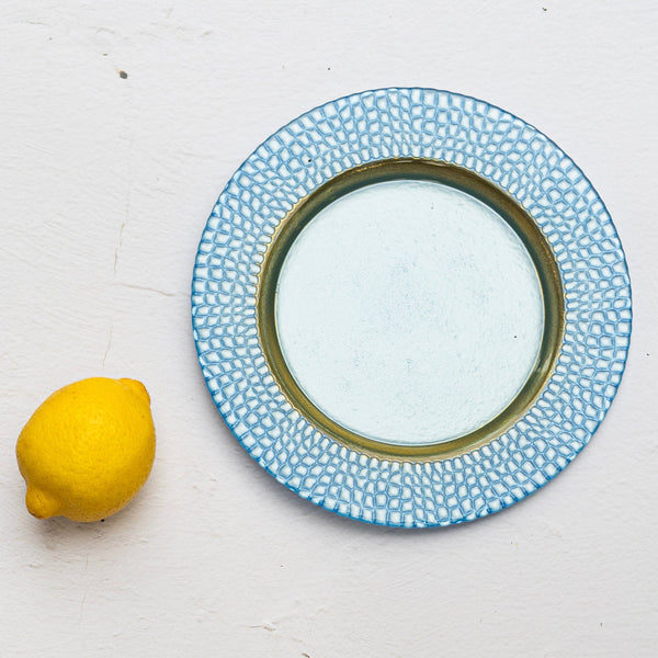 Vietri Pelli Glass Salad Plate