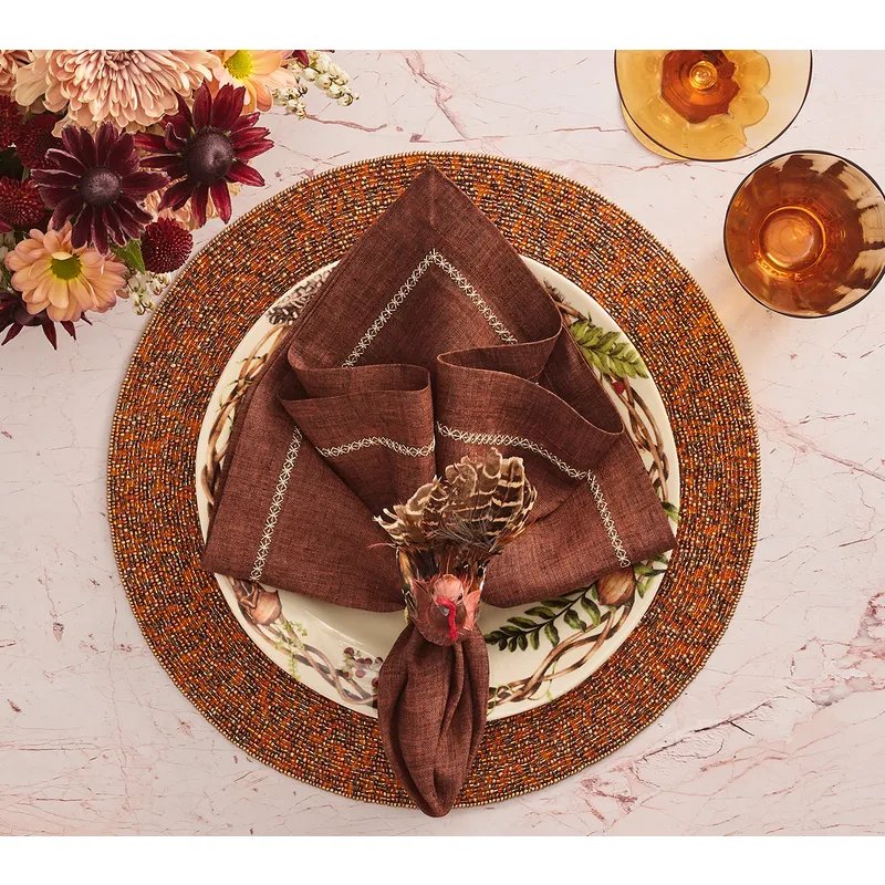 An image of Kim Seybert Autumn Rush Placemat - Set of 4