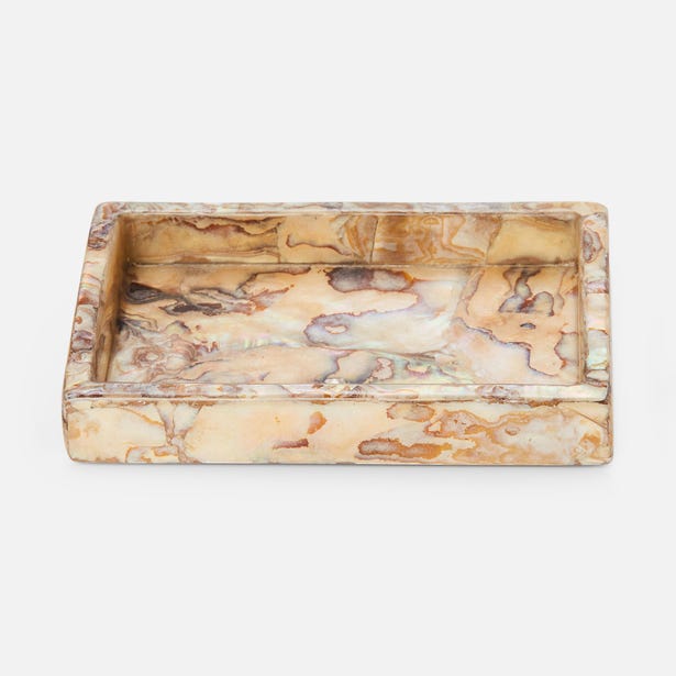An image of Pigeon and Poodle Adana Marbleized Soap Dish
