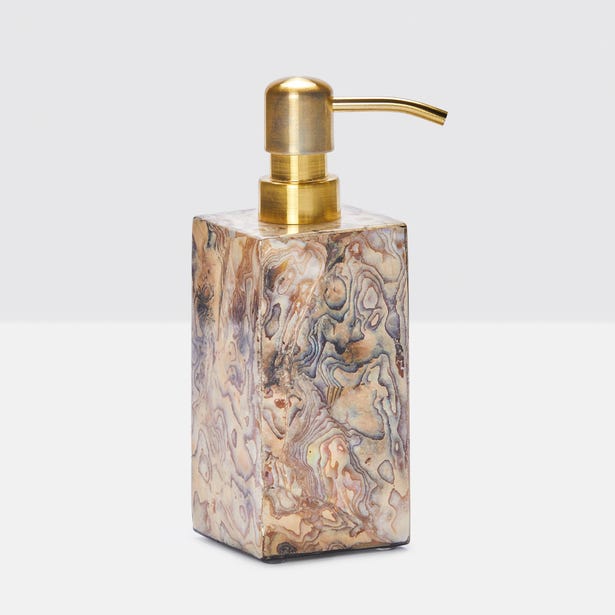 An image of Pigeon and Poodle Adana Marbleized Soap Pump