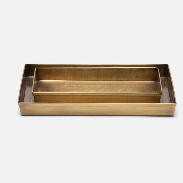 An image of Pigeon and Poodle Remy Tray Set of 2