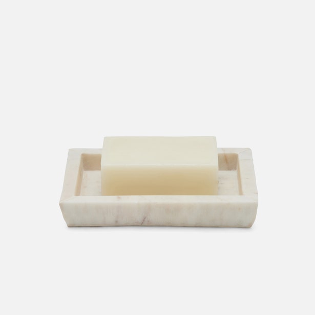 Pigeon and Poodle Kuna Textured Marble Soap Dish