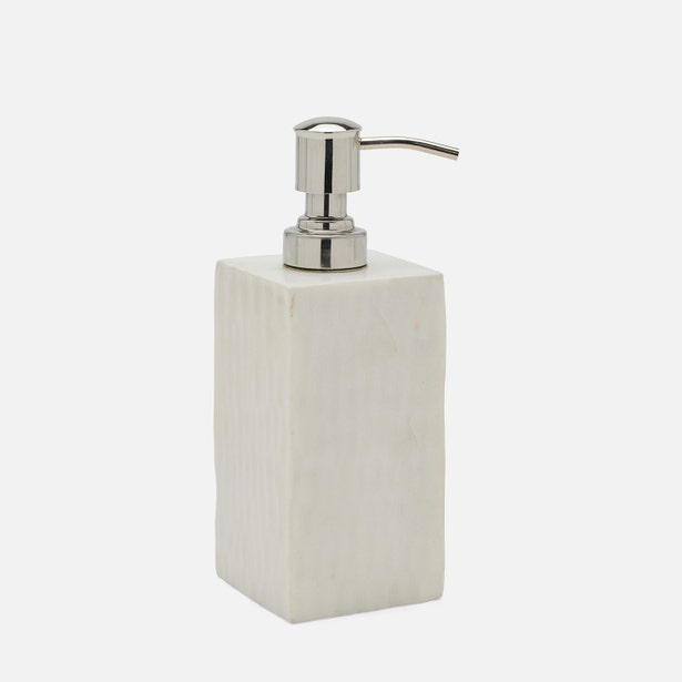 Pigeon and Poodle Kuna Textured Marble Soap Pump