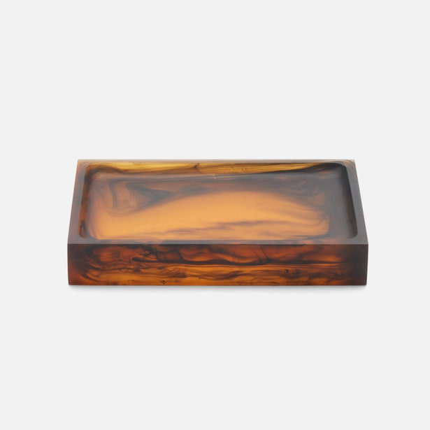 Pigeon and Poodle Tavira Amber Black Soap Dish