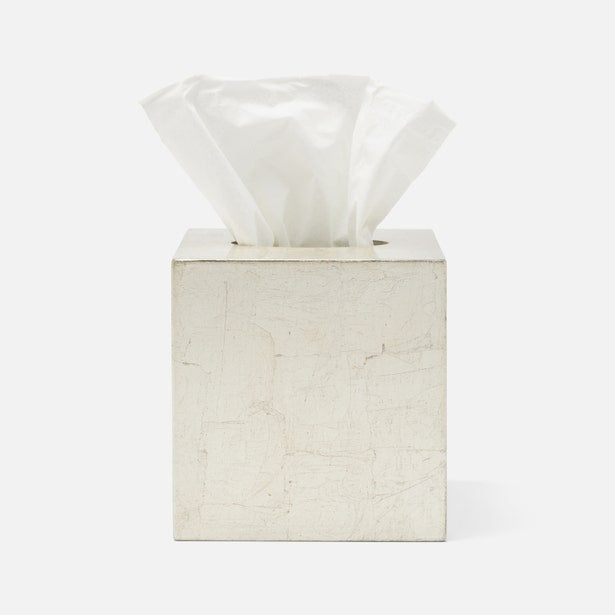 An image of Pigeon and Poodle Davos Silver leaf Tissue Box