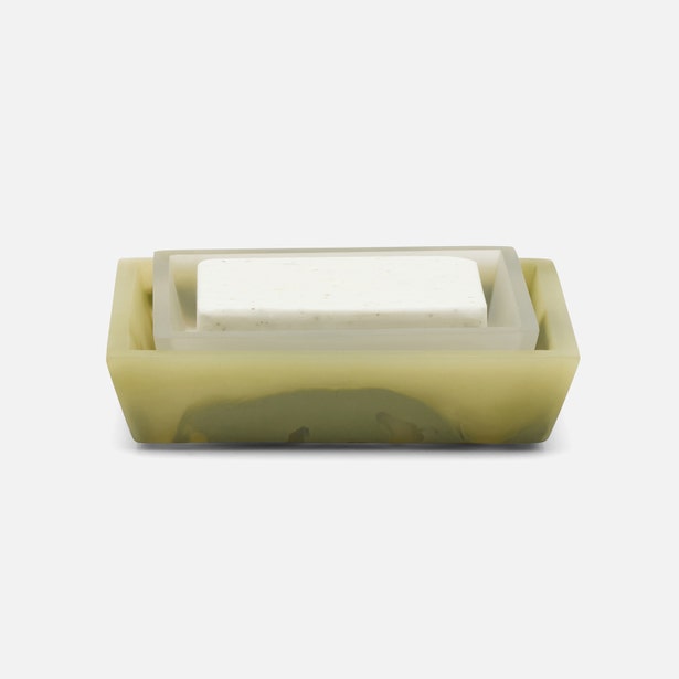 An image of Pigeon and Poodle Novo Pale Jade Soap Dish