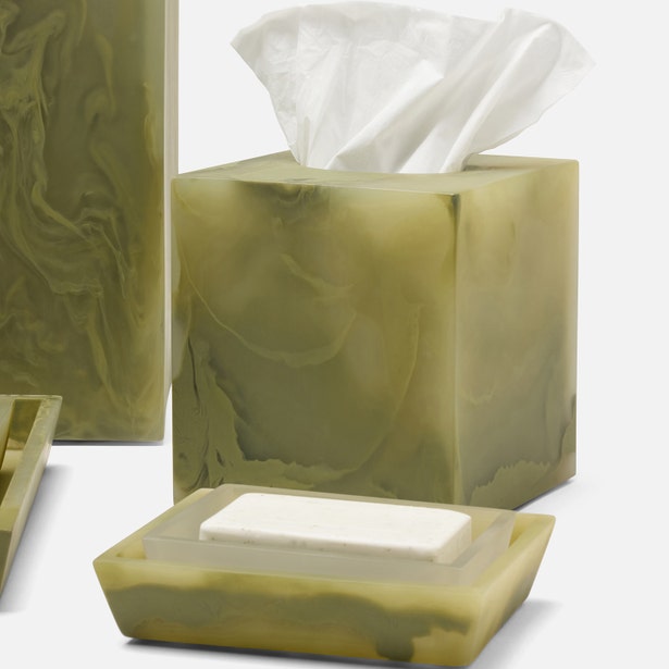 An image of Pigeon and Poodle Novo Pale Jade Tissue Box