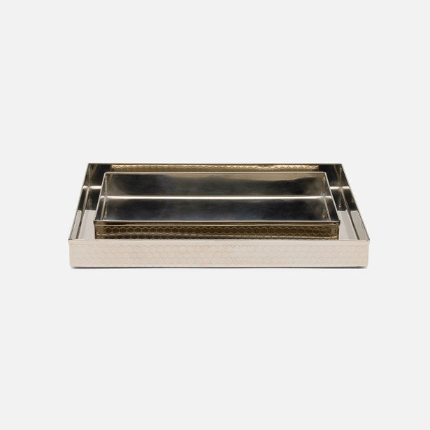 Pigeon and Poodle Temara Tray Set of 2