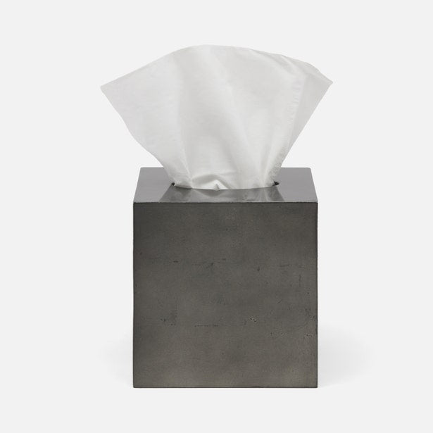 An image of Pigeon and Poodle Davos Silver leaf Tissue Box