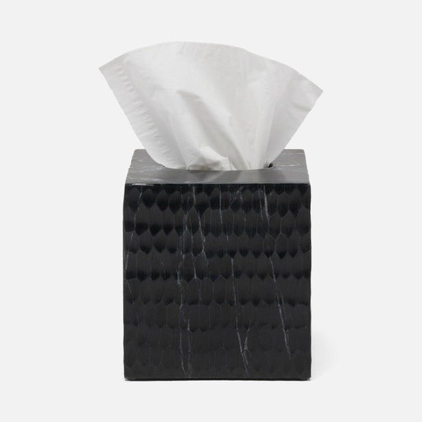 An image of Pigeon and Poodle Kuna Textured Marble Tissue Box