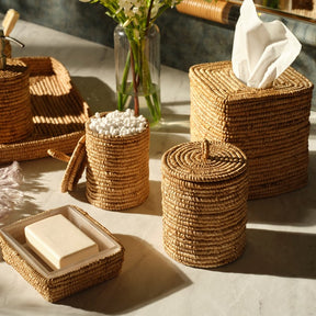 Pigeon and Poodle Magnolia Abaca Natural Tissue Box