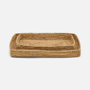 Pigeon and Poodle Magnolia Abaca Natural Tray Set