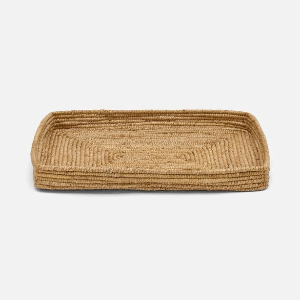 An image of Pigeon and Poodle Magnolia Abaca Natural Tray Set