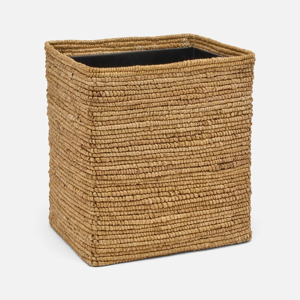 Pigeon and Poodle Magnolia Abaca Natural Rectangular Wastebasket