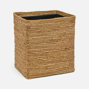 Pigeon and Poodle Magnolia Abaca Natural Rectangular Wastebasket
