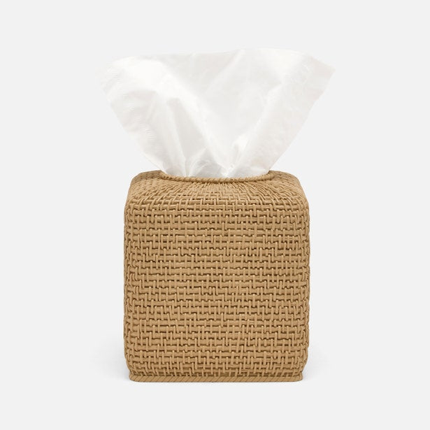 An image of Pigeon and Poodle Nantes Woven Textured Resin Tissue Box