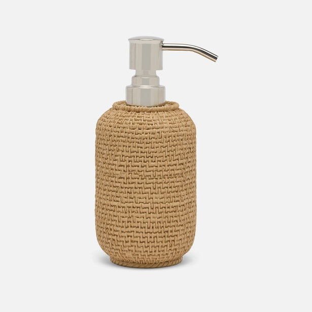 An image of Pigeon and Poodle Nantes Woven Textured Resin Soap Pump