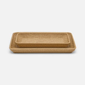 Pigeon and Poodle Nantes Woven Textured Resin Tray Set