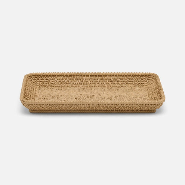 An image of Pigeon and Poodle Nantes Woven Textured Resin Tray Set
