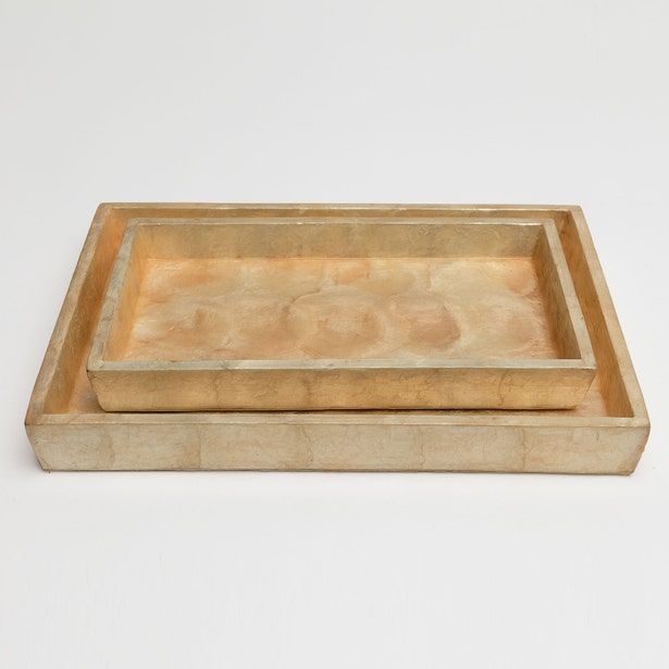 Pigeon and Poodle Andria Trays Set of 2