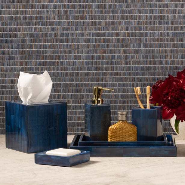 An image of Pigeon and Poodle Arles Faux Horn Tissue Box