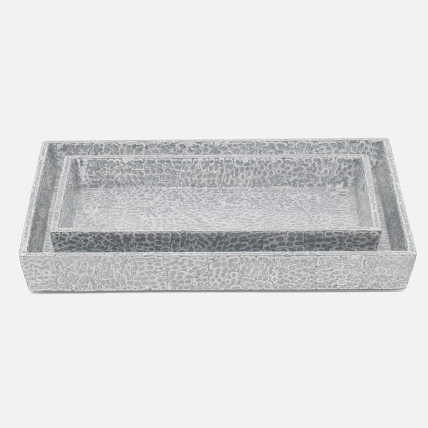 Pigeon and Poodle Callas Tray Set of 2