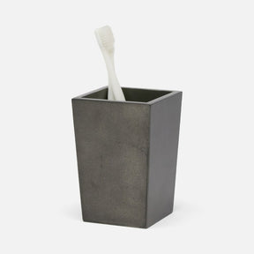 Pigeon and Poodle Davos Silver leaf Brush Holder