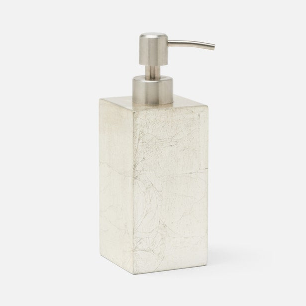An image of Pigeon and Poodle Davos Silver leaf Soap Pump