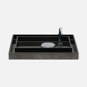 Pigeon and Poodle Davos Silver leaf Tray Set
