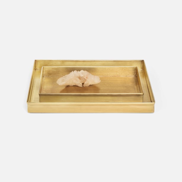 Pigeon and Poodle Elgin Tray Set of 2